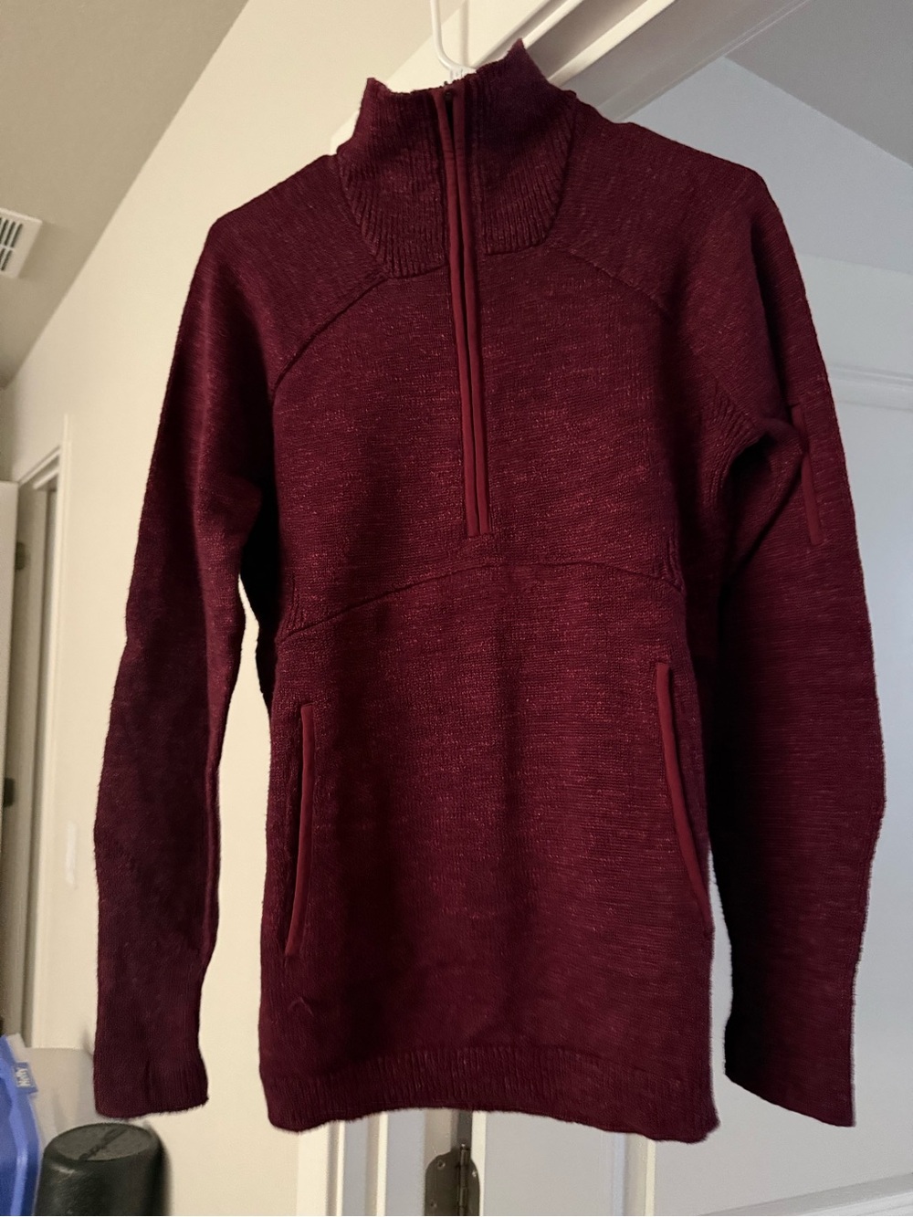 NWOT - Lululemon Women’s Half-Zip Knit Sweater Pullover - Burgundy